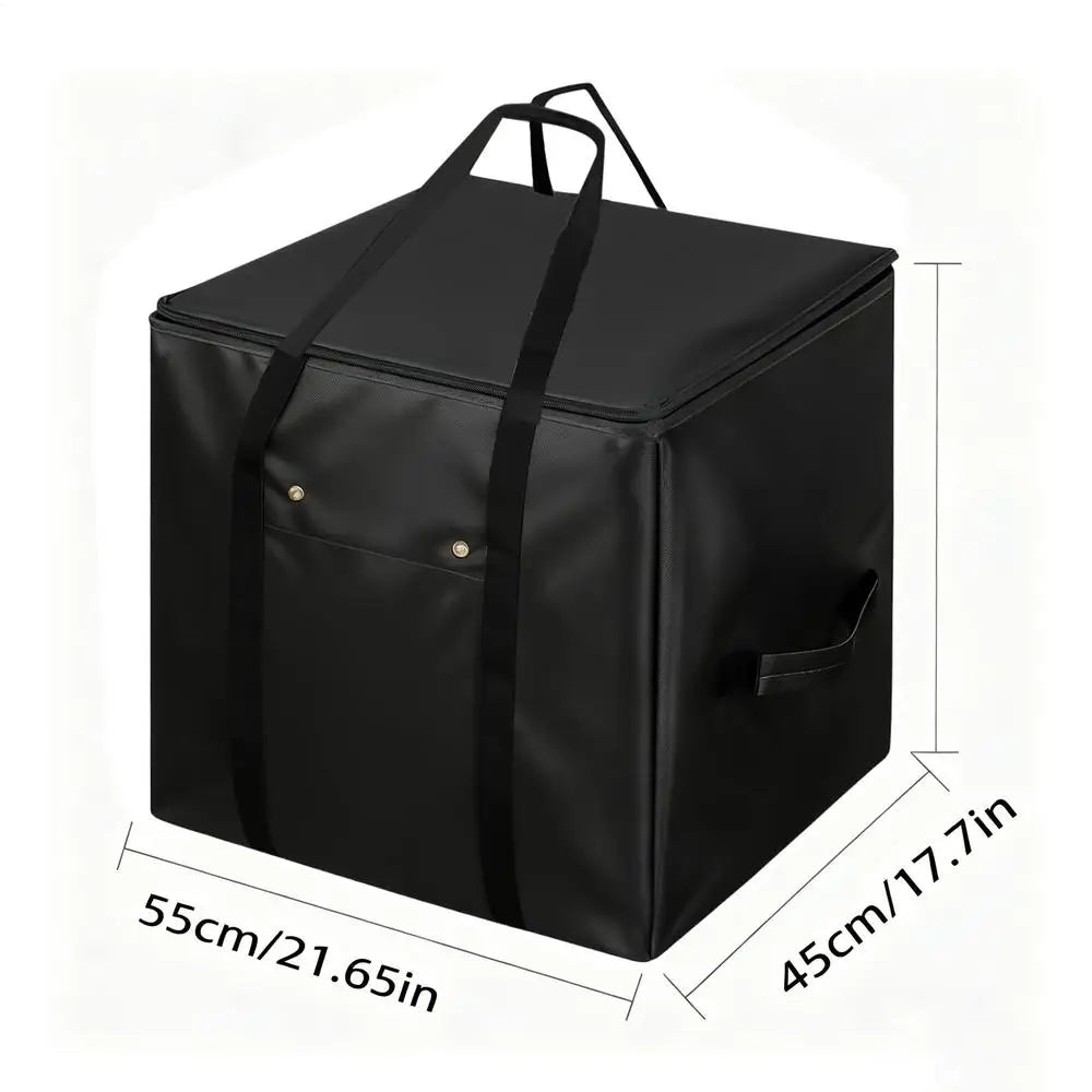 Hay Bag Oxford Cloth Heavy Duty Container Slow Feed Hay Storage Bags for Goats for Sheep Livestock Feeding Daily Training Barn Vue Black