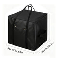 Hay Bag Oxford Cloth Heavy Duty Container Slow Feed Hay Storage Bags for Goats for Sheep Livestock Feeding Daily Training Barn Vue Black
