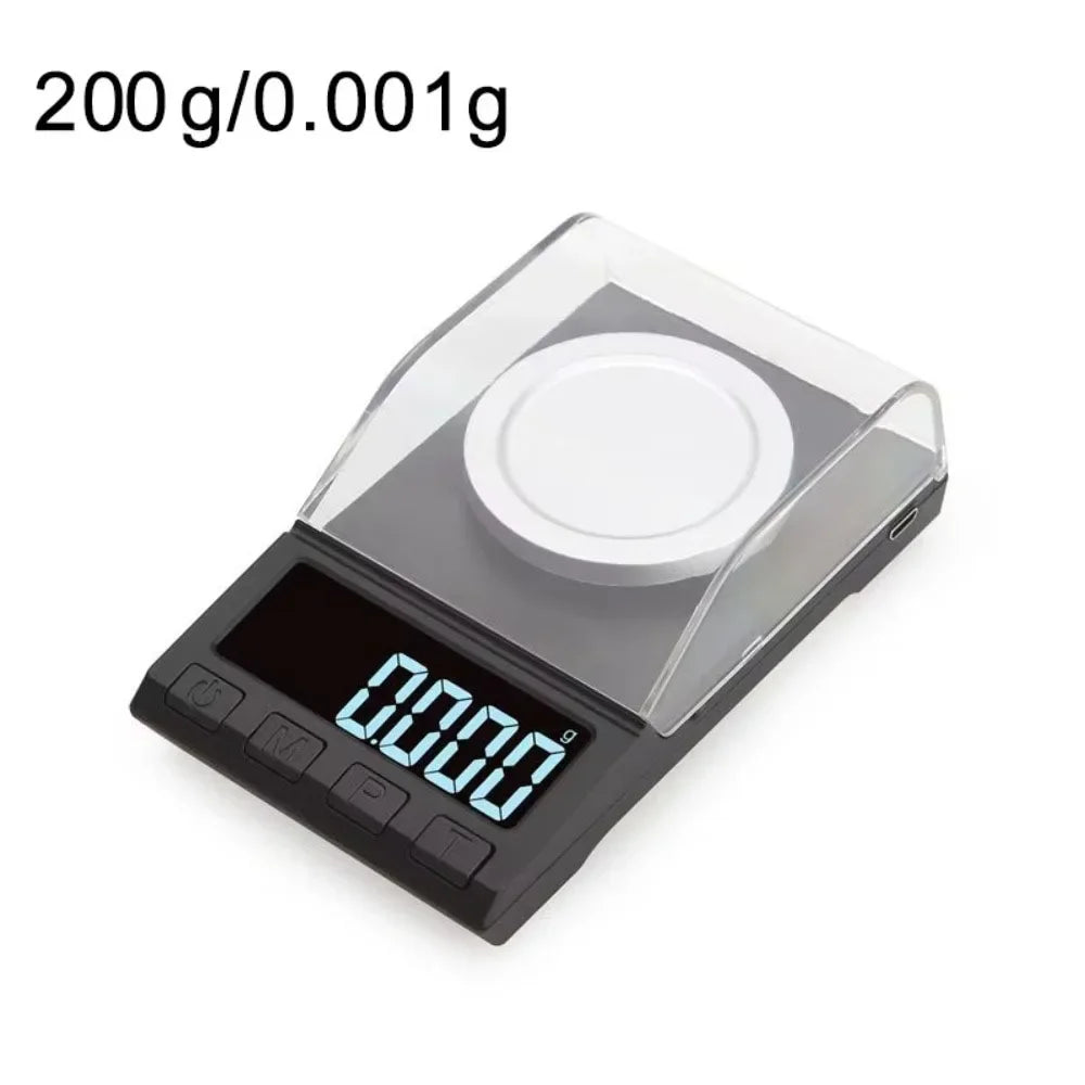 200g/100g/50g/20g/10g 0.001g Precision Digital Scale High Precision Portable Electronic Balance Scale Durable Dustproof Vue Style 5