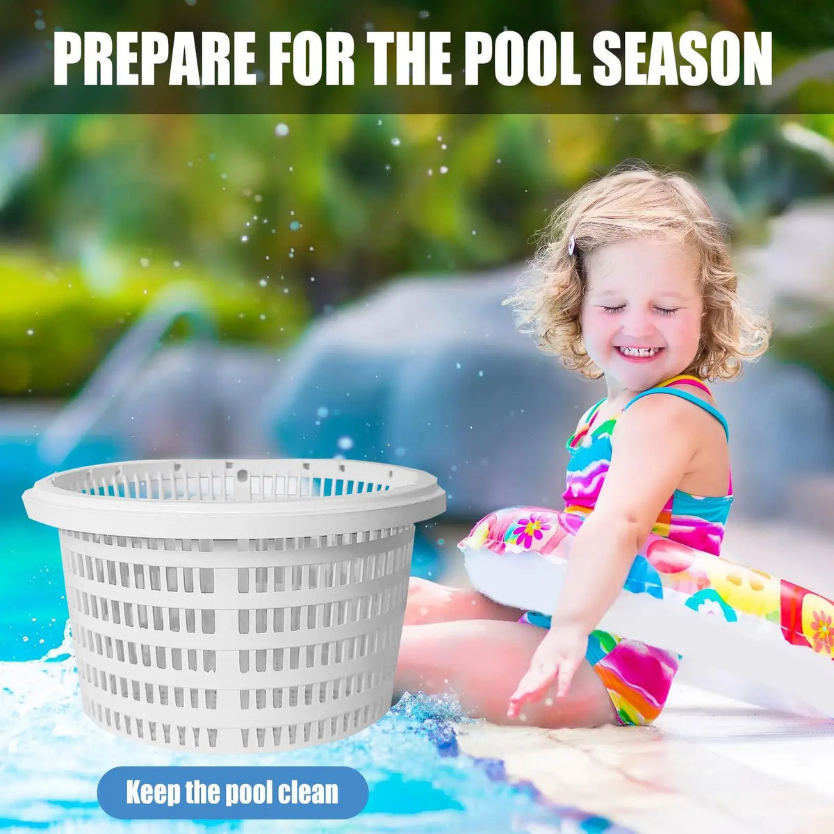 19X14.5X11cm Pool Strainer Basket Swimming Pool Filter Replacement Basket Portable Pool Skimmer Socks for Inground Pool Cleaning Vue