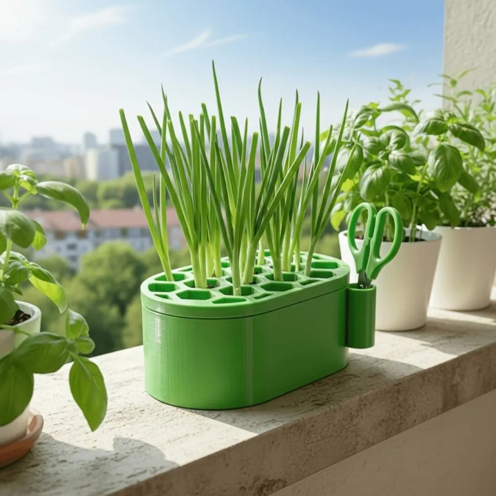 Automatic Watering Green Onion Regrow Kit Soil-Free Fast Regrowth Hydroponic Planting Pots Continuous Harvest Vue