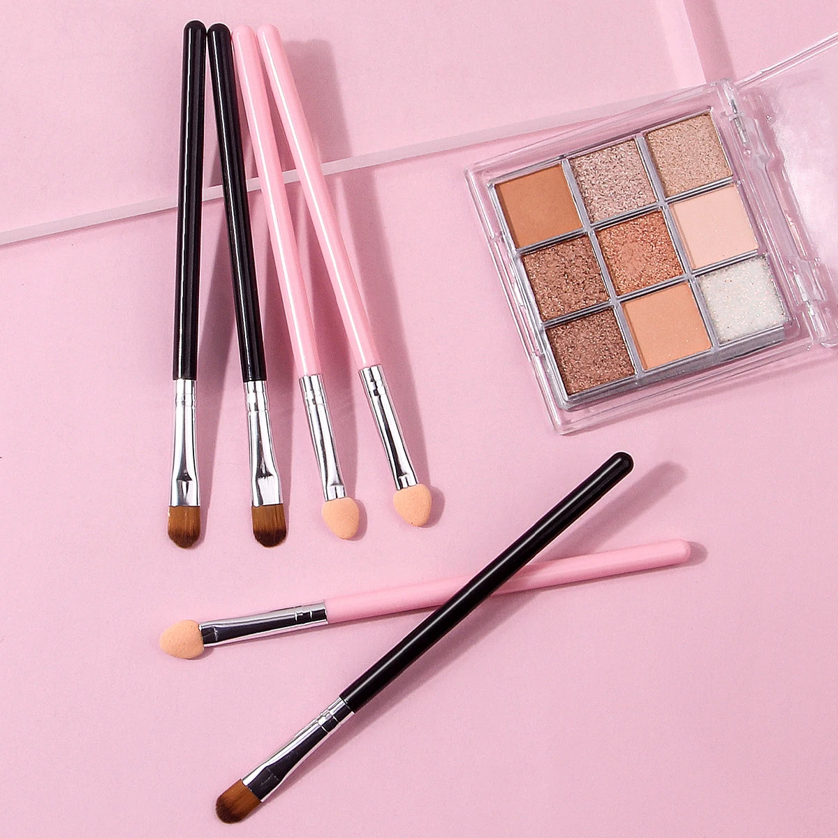 6pcs Beginning-Specific Eye Sponge, Eyeshadow Brush, Multi-Functional Portable Makeup Brush, Beauty Tool Vue MULTI
