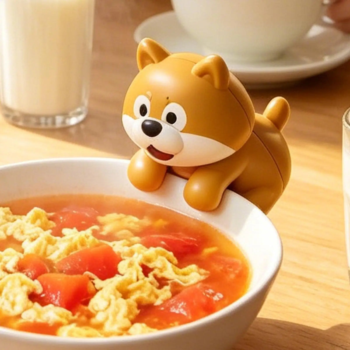 Cute Animal Clip On Mini Food Cooling Fan, 3 Speed Portable Mug Chiller Blower, Rechargeable USB Desk Fan for Kids Adults Vue