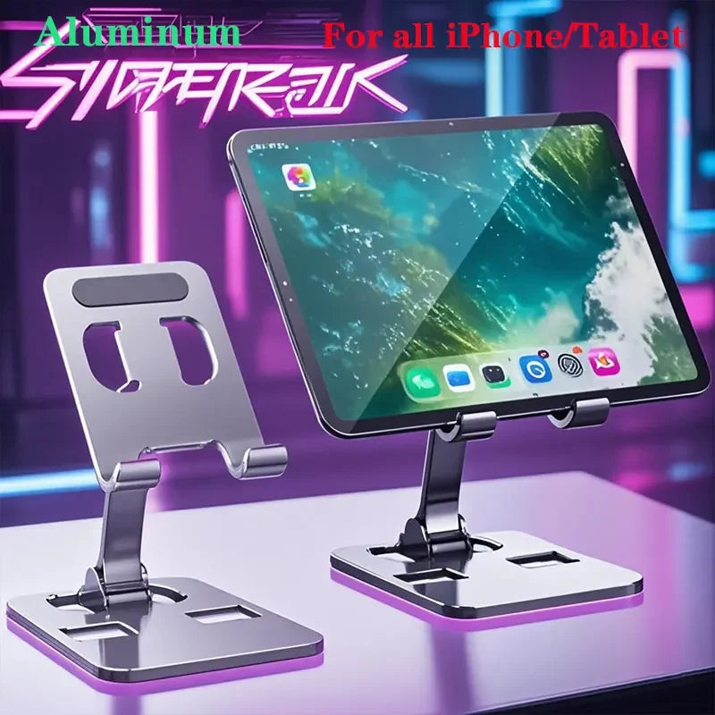 Universal Aluminum Alloy Portable Tablet Holder For iPad Air Pro Mini Tablet Stand Mount Adjustable Flexible Mobile Phone Stand Vue