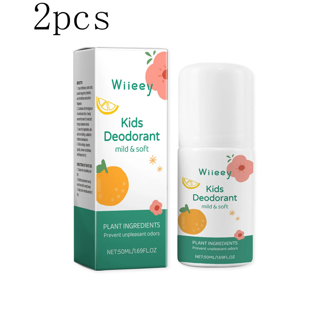 Wiieey 50ml Fresh Natural Deodorant For Kids Teens Aluminum Free Paraben Free Deodorant Burst Gentle And Non-Irritating Gifts Vue 100ml boxed