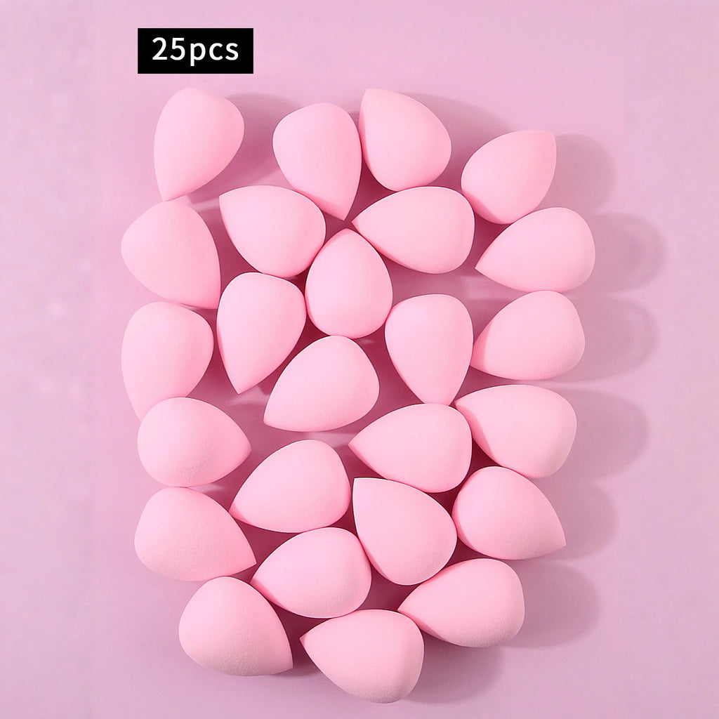 100/50/30/25/20/12PCS XL Super Affordable Large Soft Makeup Sponge Beauty Egg Set, No Powder Sticking Portable Makeup Tool Vue 25PCS