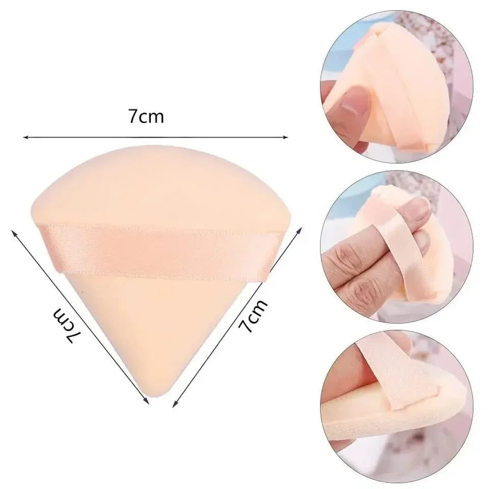 100Pcs Black Triangle Powder Puff For Loose Powder Liquid Cosmetic Soft Plush Powder Puff Makeup Foundation Puff Makeup Tool Vue