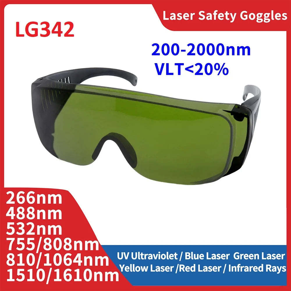 Laser Safety Glasses Ray UV Protection Eyewear Protective Goggles IR IPL FPV 200-2000nm 755nm 1064 532nm Hair Removal Glasses Vue LG342