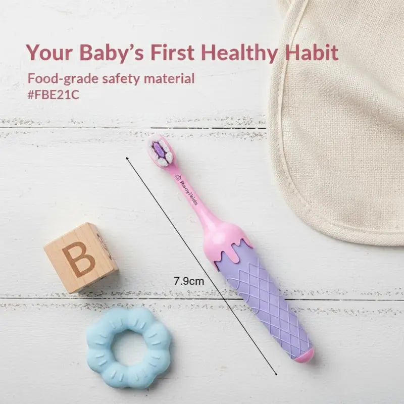 Portable Plastic 's Toothbrush Lightweight Convenient Soft Bristle Toothbrush Ice Cream Dental Oral Care Oral Cleaning Infant Vue