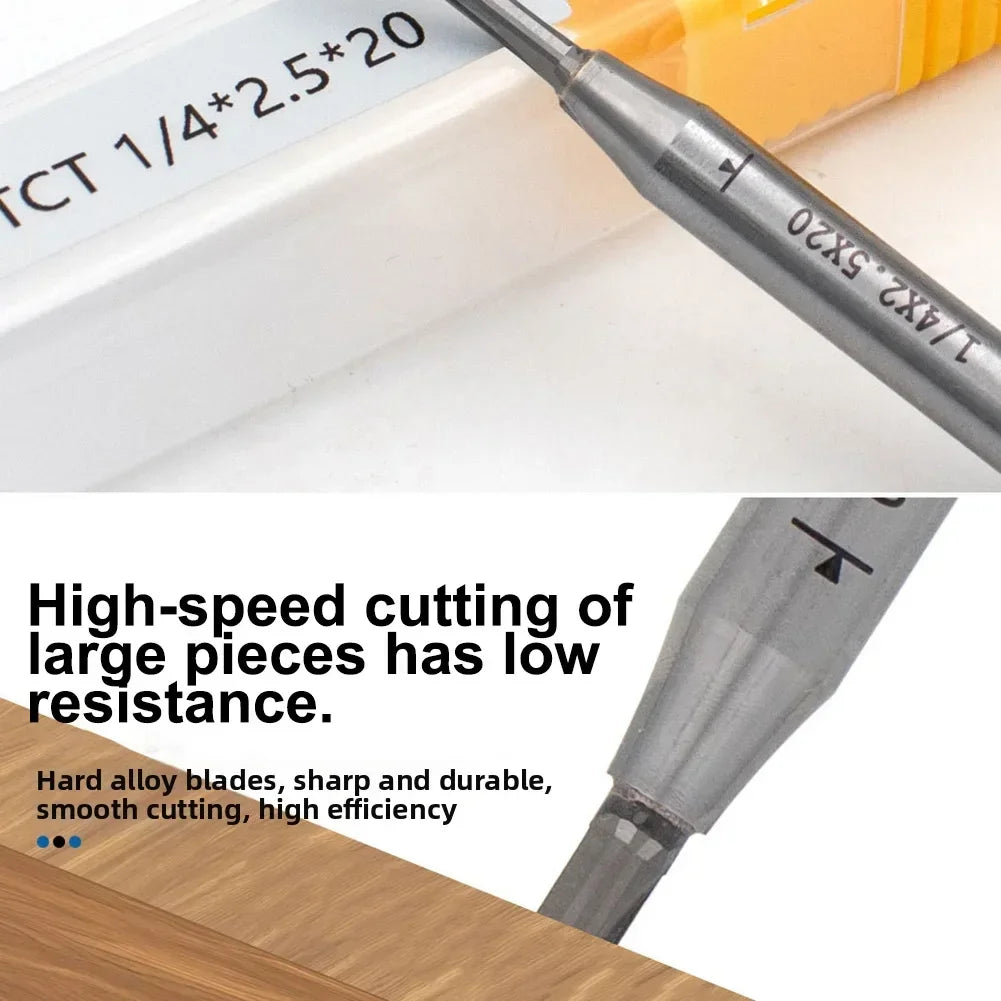 TCT Double-Edged Router Bit | CNC Woodworking Straight Blade Router Bit Vue