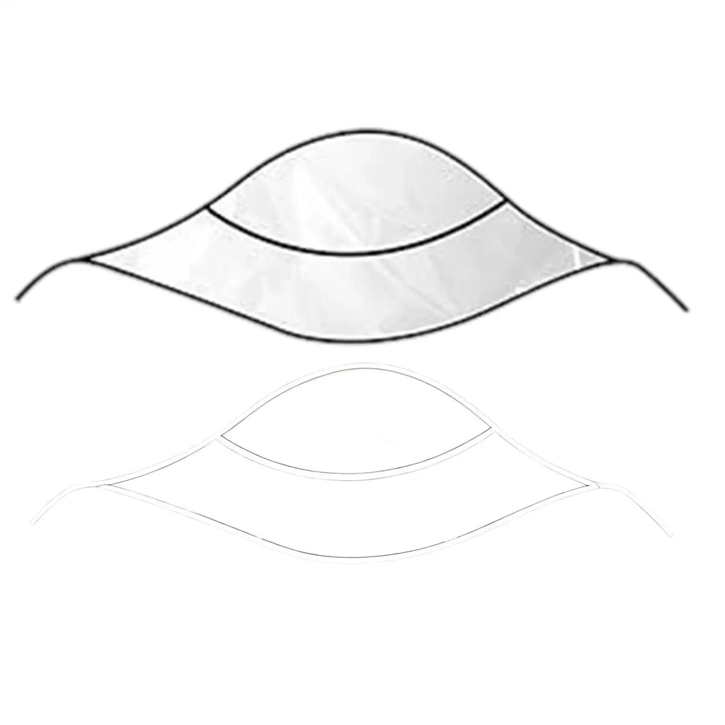 115x33cm Women Clear Rain Hat Reusable Transparent Rain Caps With Visor Brim, Waterproof Portable Headwear For Travel Outdoor Vue