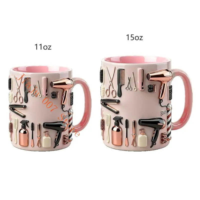 Pink Hairdresser Ceramic Mug – Stylist & Barber Gift 11oz/15oz Novelty Ceramic Mug Vue