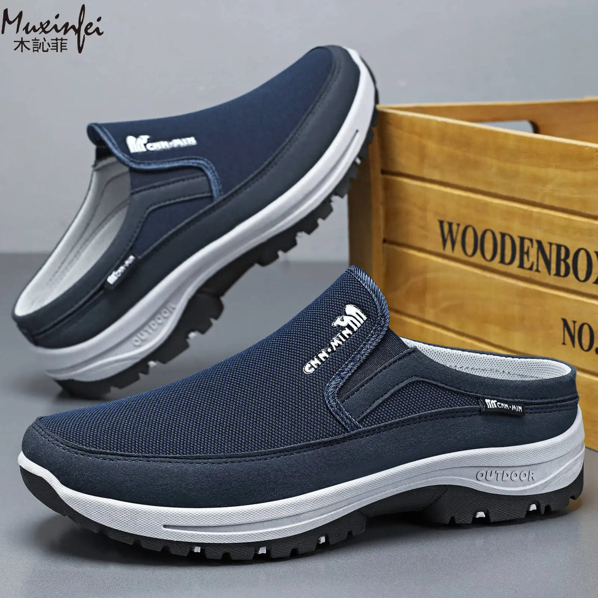 Men's Breathable Casual Slip-On Shoes – Sizes 39–47 Casual Slip-On Shoes Vue