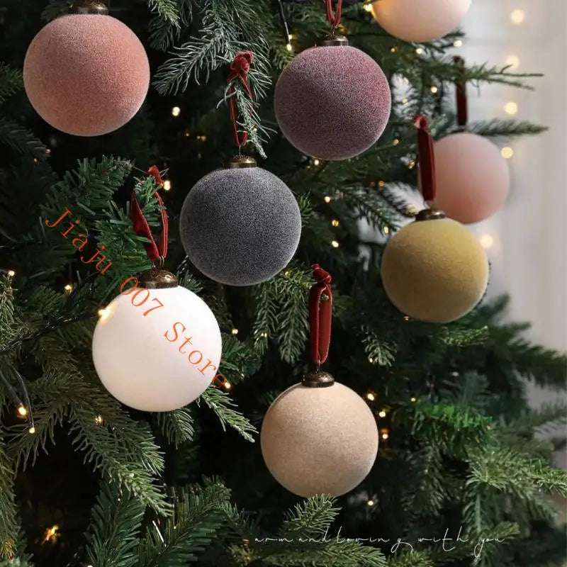 Shatterproof Velvet Christmas Ball Ornaments – 9-Piece Set Christmas Ball Ornaments Vue