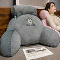 1pc Ergonomic Reading Pillow with Adjustable Back Support,Soft Lumbar Support for Bed, Sofa, Chair,Breathable Polyester Fabric Vue A8 65x40cm