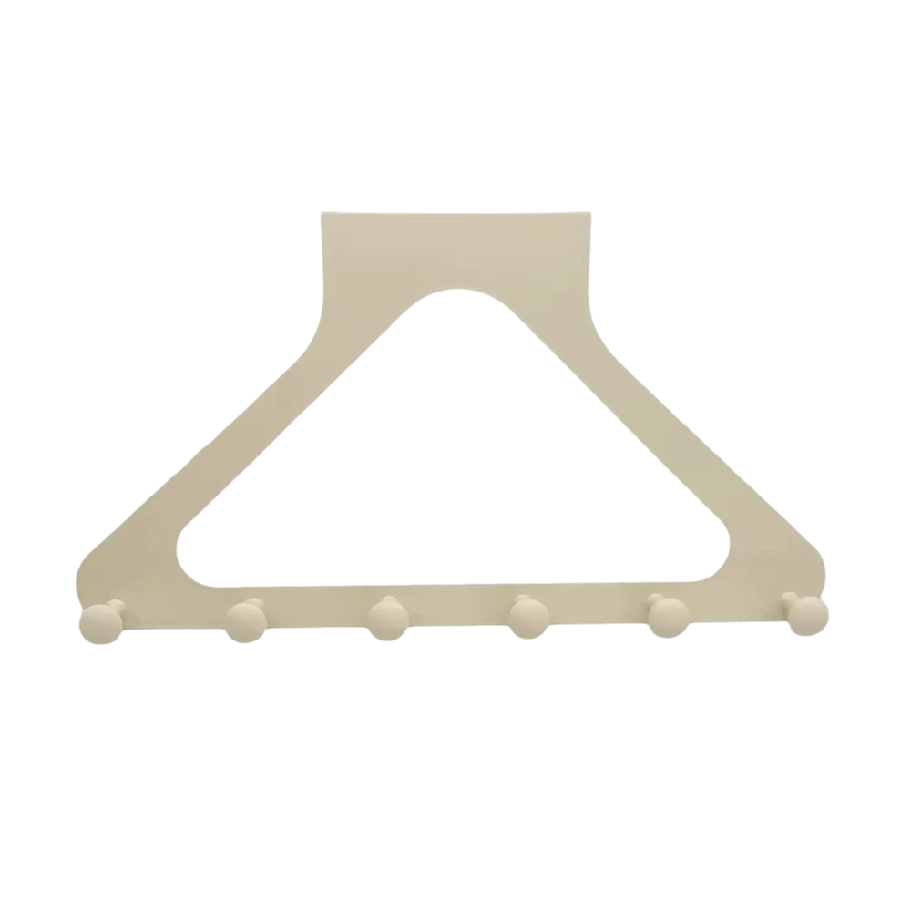 Punch Free Clothes Hooks No-drill Traceless Design Wall Mounted Hanger Triangle Door Storage Hook Behind The Door Vue White