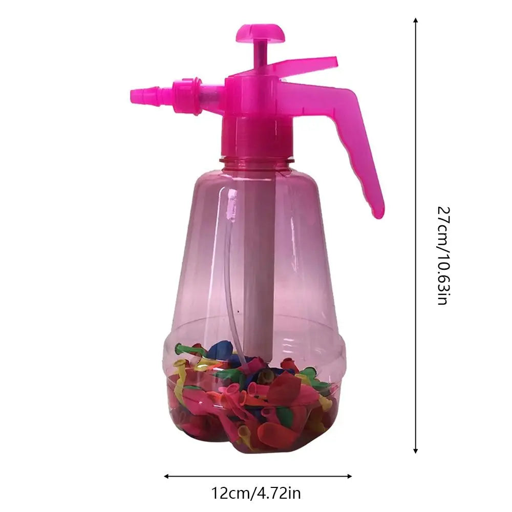 Portable Air Water Bomb Balloon Pump Balloons Kids Party Outdoor Toy