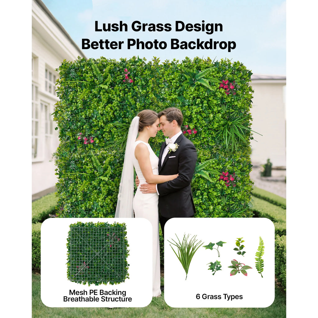 Artificial Plant Wall Greenery Panels – Hedge Backdrop & Fence Artificial Hedge Panel Vue