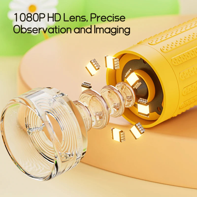 1000x Digital Microscope For Kids 2-Inch IPS Screen 2MP Optical Lens With Camera And Video Function for Christmas Birthday Gift Vue