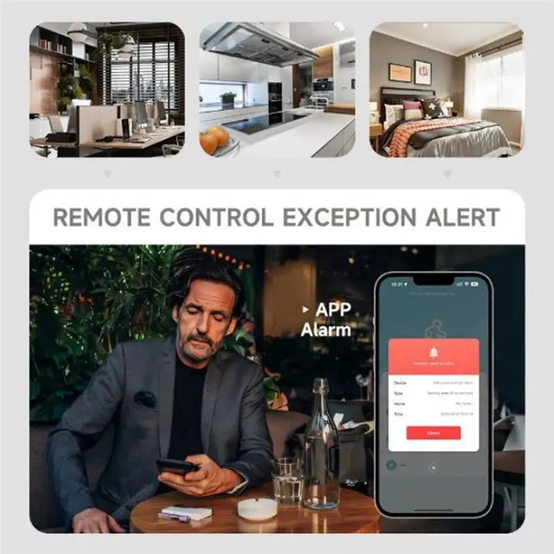 Hot-Tuya Smart Human Motion Sensor Wifi Detect Human Body PIR Movement Forluminance Safety Protection, Remote Control Vue