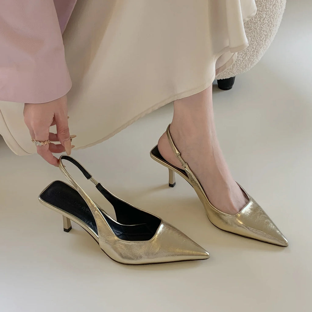Women's Pointed Toe High Heel Ankle Strap Sandals High Heel Sandals Vue