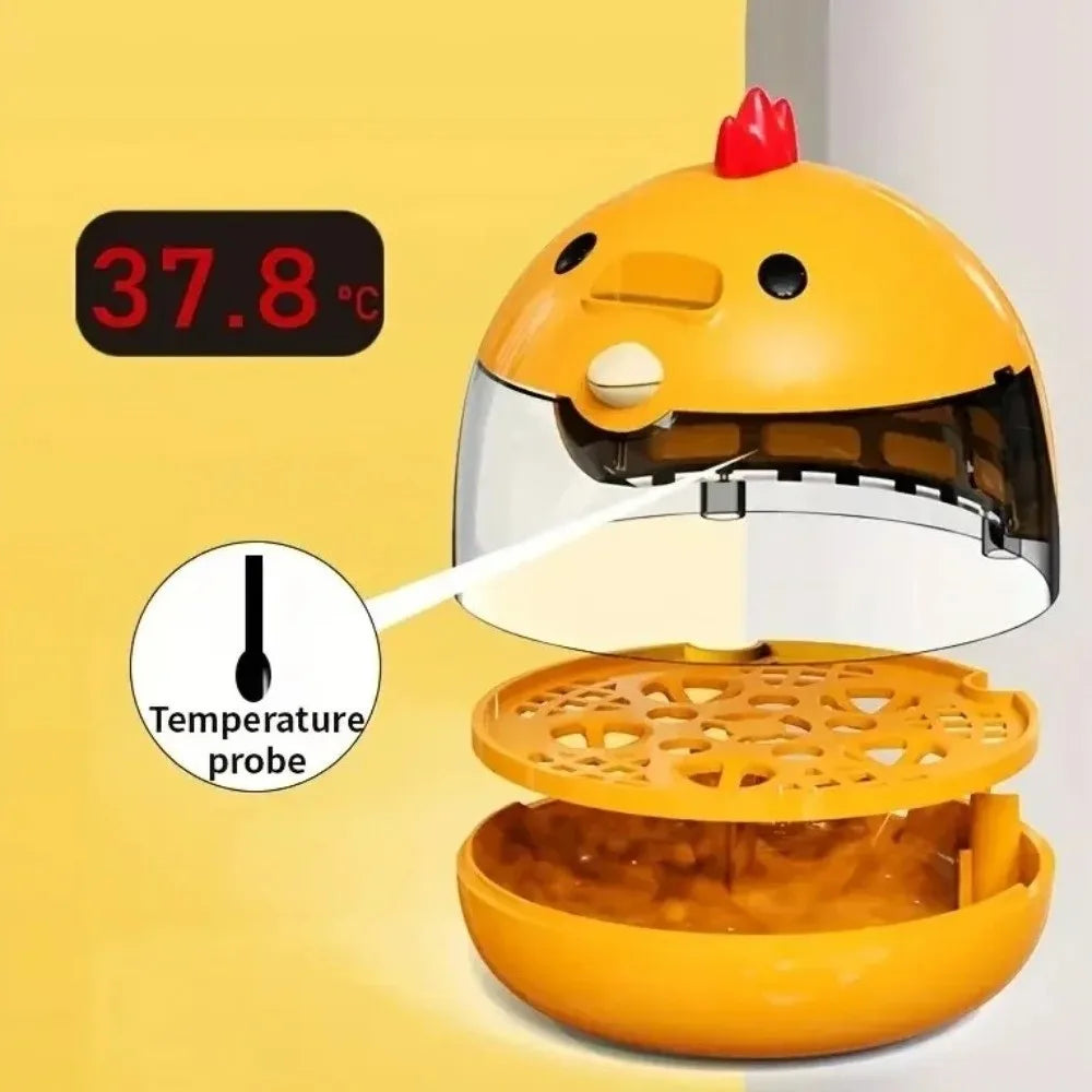 Transparent Window Eggs Incubator Humidity Control Low Noise Eggs Hatcher Machine Automatic Temperature Control Sturdy Vue