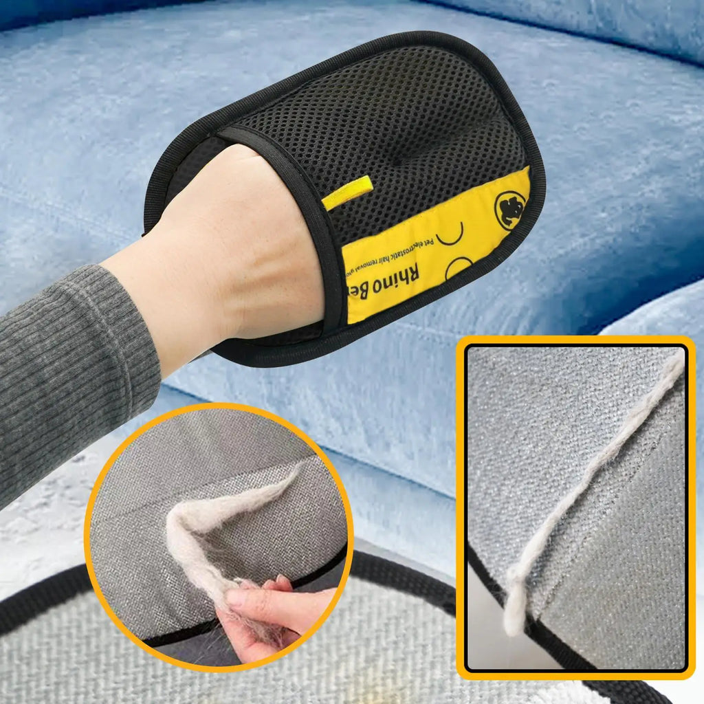 Pet Hair Glove Removal Cat Grooming Reusable Electrostatic Dedusting Brush Dog Hair Remover For Bed Sheet Couch Carpet Clothes Vue