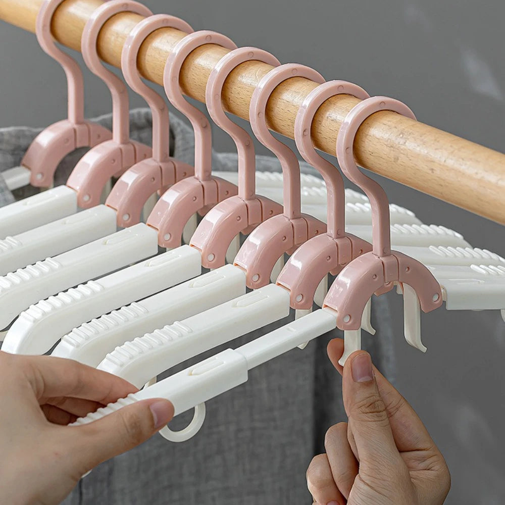 Space Saving Folding Drying Rack for Home and Travel with Anti Slip Hangers An Extendable Portable Laundry Rack Vue