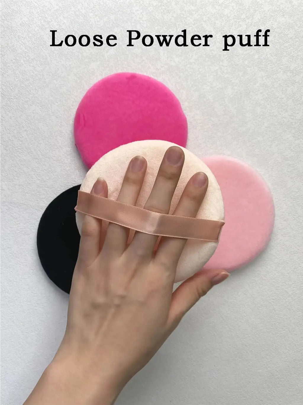 4pcs Plus-size Body Makeup Puff Loose Powder Set Soft and Comfortable Vue
