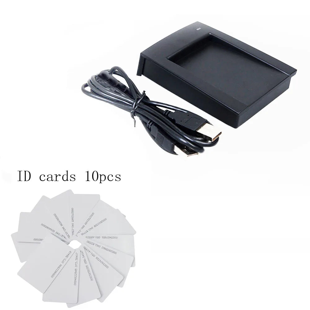 125Khz RFID 13.56MHz IC Card Reader Dual Frequency Writer 2in1 Desktop USB Reader Writer for Access Control Vue