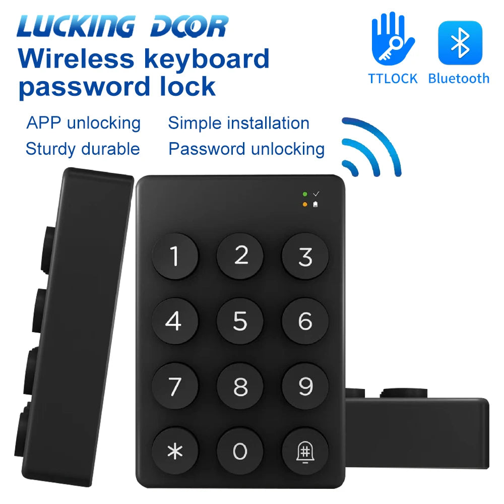TTLOCK Wireless Digital Keypad for Access Control Work With Wire Free ttlock App Bluetooth Smart Devices Fingerprint Lock Opener Vue Default Title