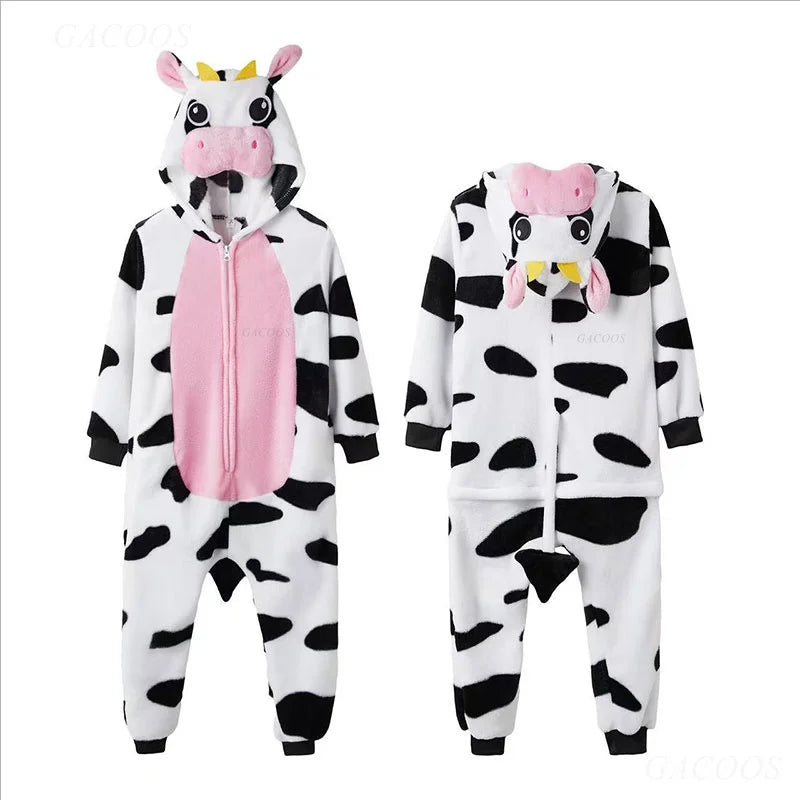 Capybara Kigurumi Onesie Pajamas – Kids & Adults Flannel Jumpsuit