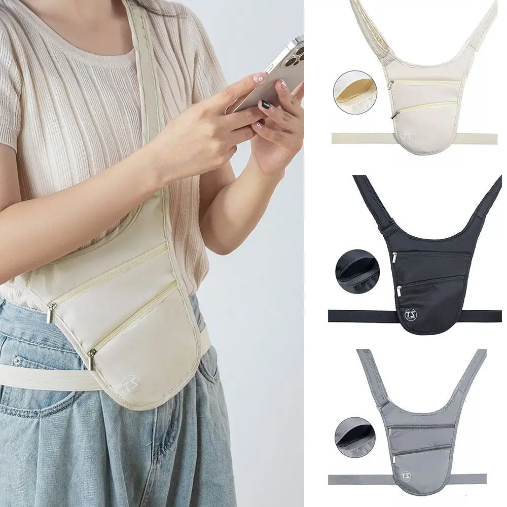 Anti-theft Sports Waist Bag Waterproof Lightweight Run Waist Pouch Adjustable Strap Big Capacity Invisible Belt Bag Women Vue
