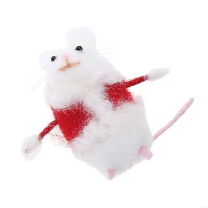 Handmade Needle Felt Mouse Ornament – Halloween & Christmas Holiday Felt Ornament Vue