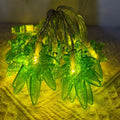 1PC 10/20 LED Green Leaf Fairy Lights, Battery-Powered, Used for Christmas, Hanukkah, Thanksgiving, New Year, Harvest Decoration Vue Warm White 1PC 3M20LED