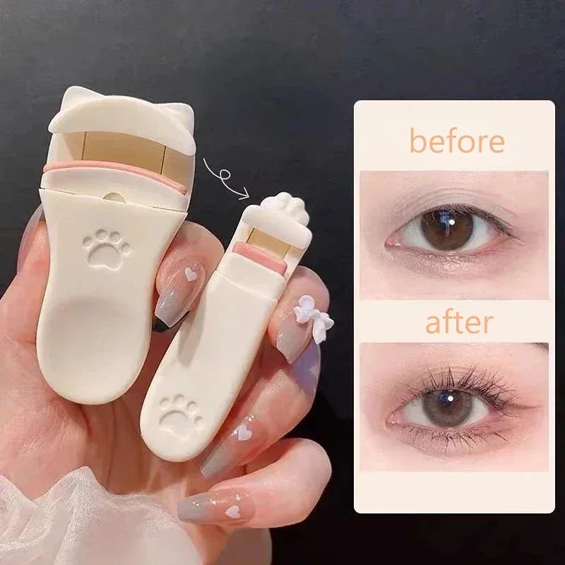 Eyelashes Curler Fit All Eyelash Accessories Tool for Women Makeup Long Lasting Professional Cat ClawCute Shapes Designs Vue