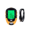 GPS Multifunctional Meter Electronic Altimeter Barometer Thermometer Hygrometer Digital Waterproof Barometer Thermometer Vue YELLOW