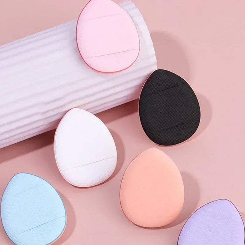 6PCS Cream Cosmetic Mini Finger Box Concealer Puff Foundation With Storage FaceBB Applicator Makeup Air Cushion Powder Sponge Vue
