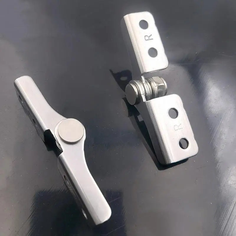 1Pc Adjustable Arbitrary Hinge Stop 304 Stainless Steel Damping Hinge Positioning Shaft for Frameless Use Vue