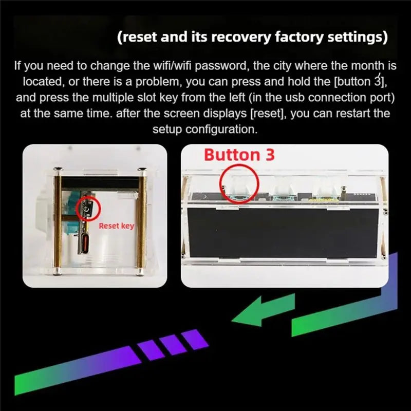 ABKW-RGB Ambient Light With Mechanical Keycap Clock Support Timer 3 X 6 Color Lighting Effect Wifi Connect Mobile Phone PC Vue