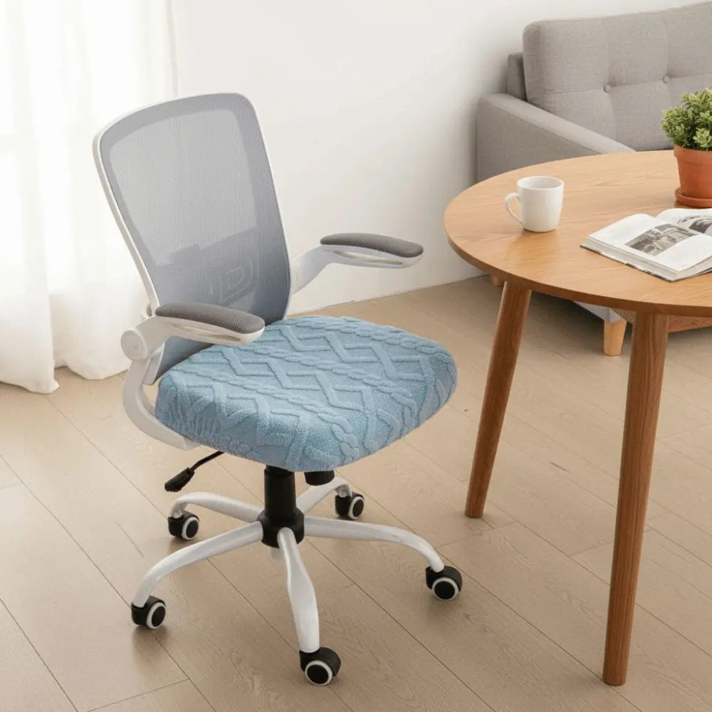 Soft Thickened Elastic Jacquard Chair Covers Anti-Slip Stretch Computer Chair Seat Dust-proof Removable Chair Slipcovers Kitchen Vue