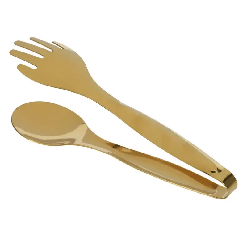 ABKW-6X Stainless Steel Food Tongs Gold Kitchen Utensils Buffet Cooking Tools BBQ Clips Bread Steak Tong Vue