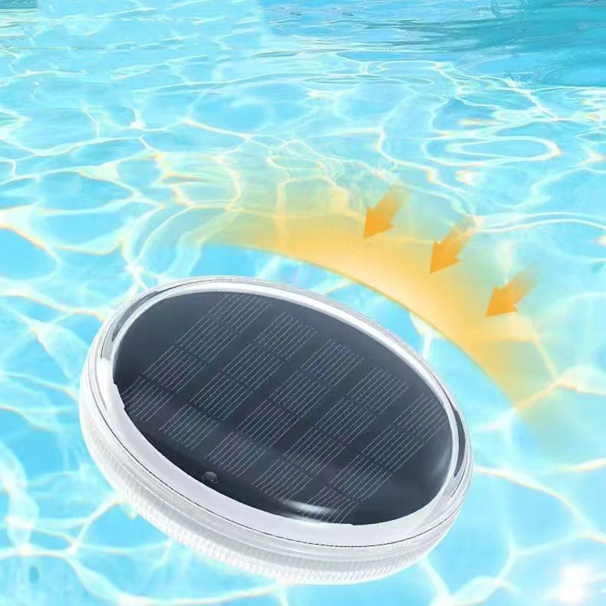 Solar Floating Pool Light | 9 Colors, Remote, IP67 Waterproof Solar Floating Pool Light Vue