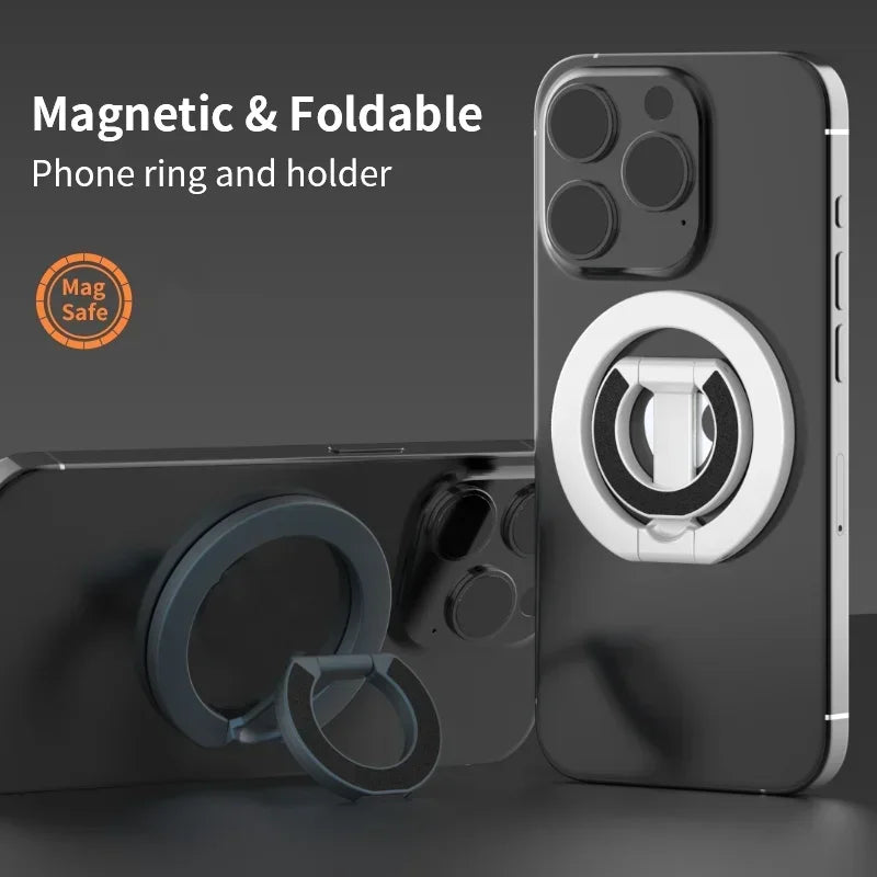For MagSafe Double Sided Magnetic Phone Ring Holder Portable Folding Cellphones Stand Phone Accessories Support Bracket Grip Vue