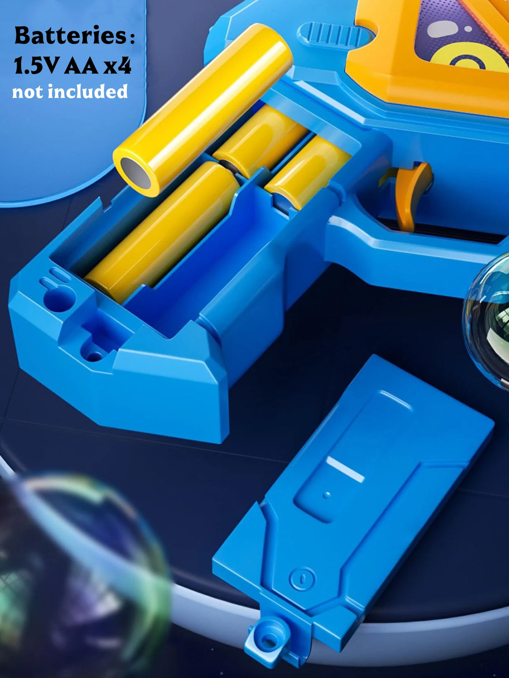 Bubble Gun Toys, Colorful Body Bubble Machine for Kids Outdoor Summer Gift (Not Included Battery, Not Contain Bubble Liquid) Vue