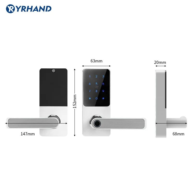 TTlock Bluetooth Waterproof Smart Lock WIFI Security Wireless Electronic Digital Aleax Keypad Code RFID Card Keyless Lock Vue