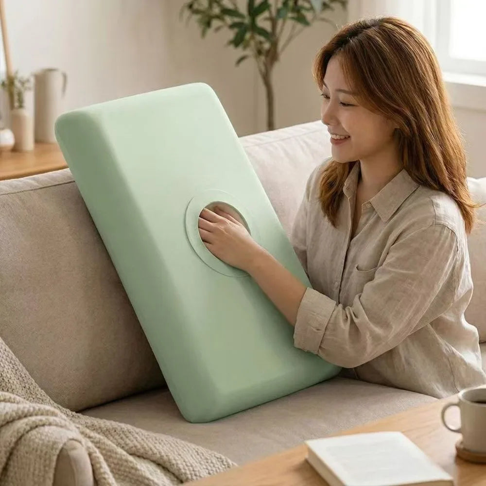 Solid Color Cooling Pillowcase High Elasticity Breathable Ice Silk Pillowcase Skin Friendly Stain-resistant Pillowslip Summer Vue Green