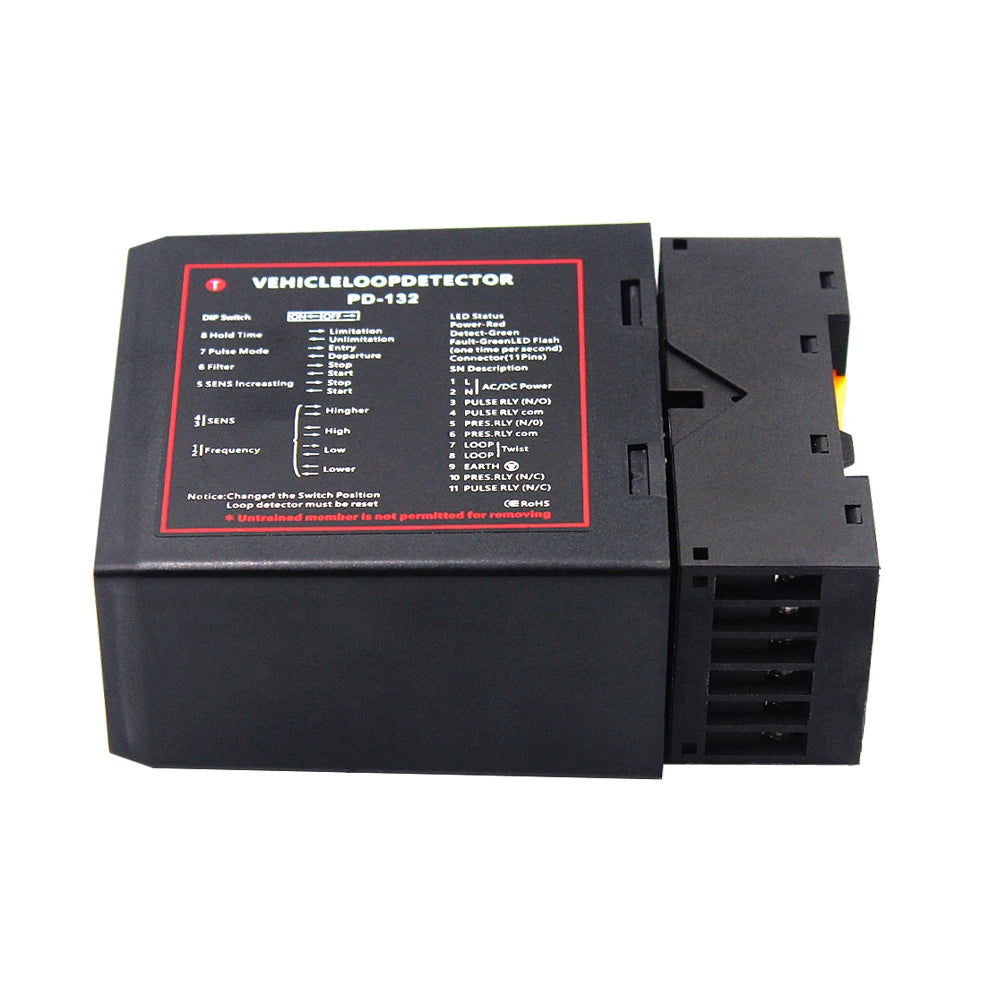 PD-132 Automatic Gate Opener Barrier Gate Traffic Inductive Single Channel Loop Vehicle Detector Compatible with NorthTech Vue