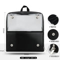 Stand-up Makeup Brushes Storage Bag Foldable Clear Makeup Brush Tools Organizer Large Capacity Cosmetic Tools Bag with Dividers Vue 1 Empty Bag