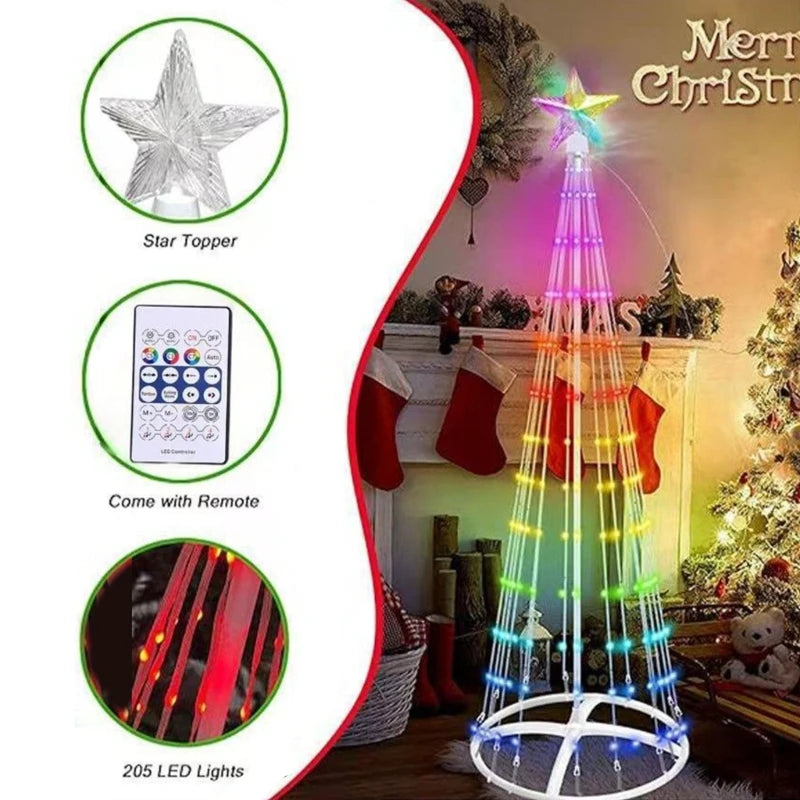 Color Changing LED Christmas Tree Light | Remote & App Control Christmas Tree Light Vue